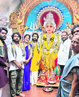 మోదకొండమ్మ ఆలయంలో సినిమా షూటింగ్ ప్రారంభం1