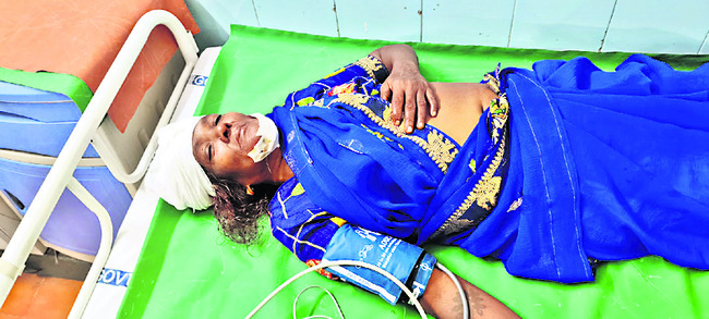 ఆవు ఢీకొనడంతో బైక్ అదుపుతప్పి ఇద్దరికి గాయాలు 1