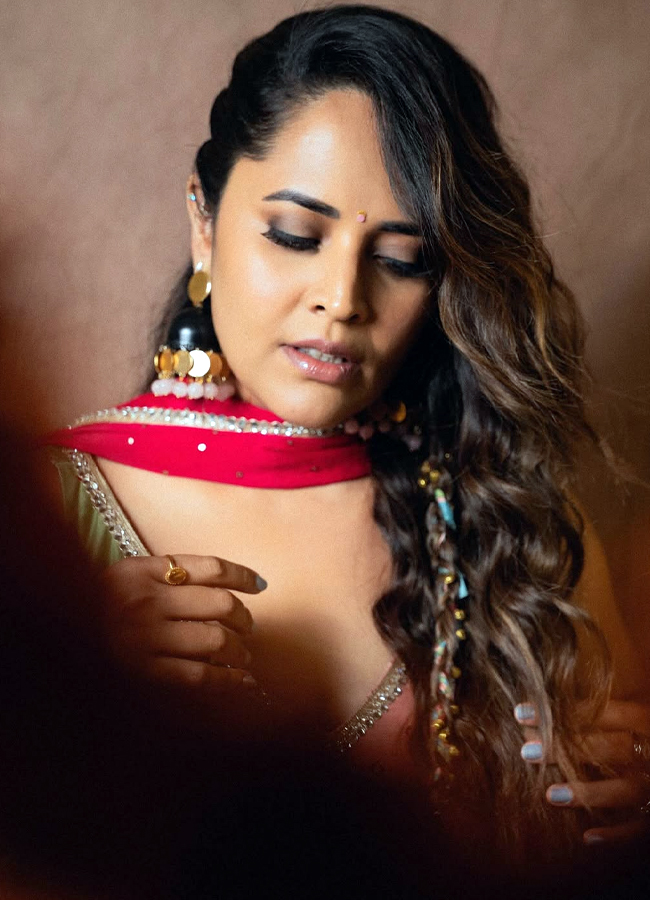 Tollywood Actress Anasuya Dasara Celebrations3
