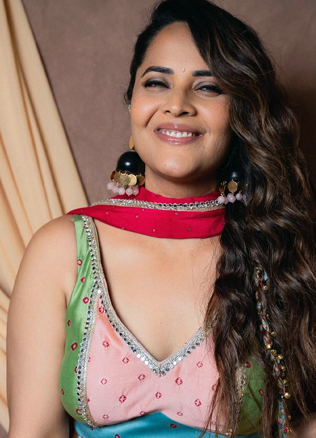 Tollywood Actress Anasuya Dasara Celebrations7