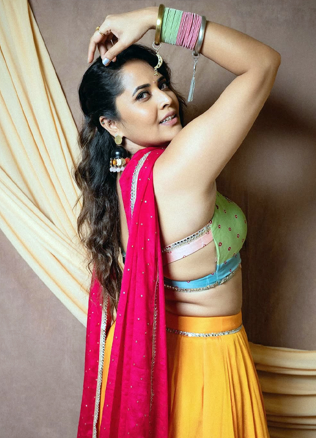 Tollywood Actress Anasuya Dasara Celebrations8