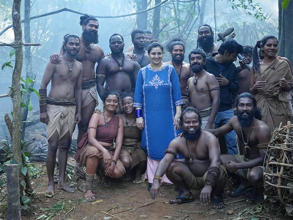 Pragathi Shetty in Kantara Chapter 1 Movie Set Photos6