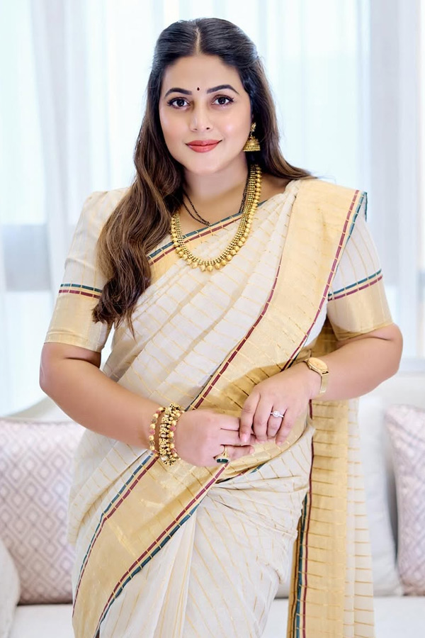 Actress Poorna looks gorgeous In saree Photos11