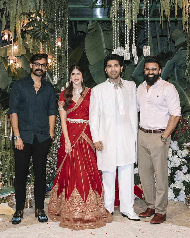Allu Sirish and Nayanika magical engagement Ceremony Photos8