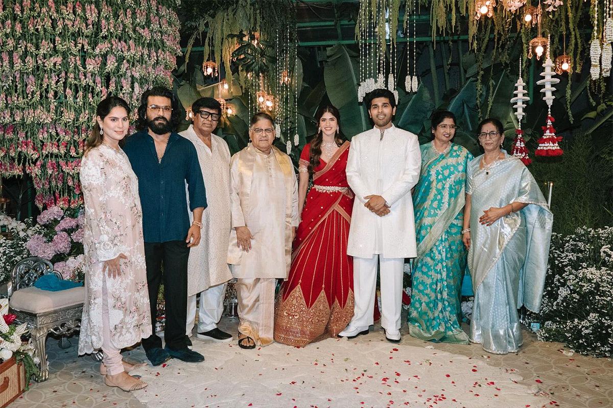 Allu Sirish and Nayanika magical engagement Ceremony Photos14