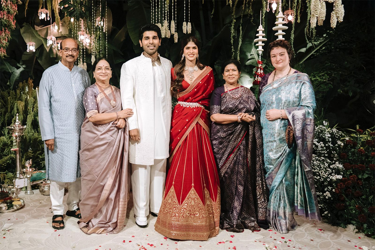 Allu Sirish and Nayanika magical engagement Ceremony Photos16