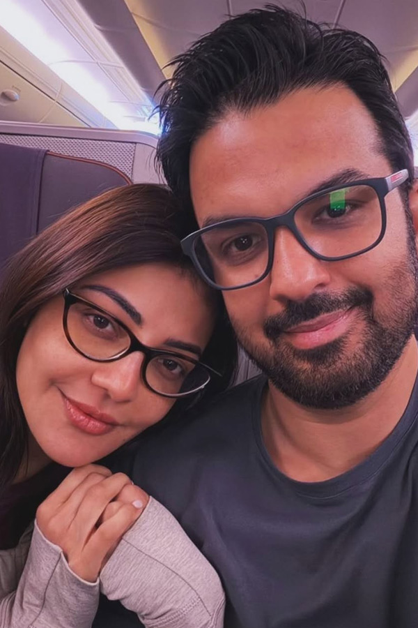 Actress Kajal Aggarwal celebrates five years of marriage with Gautam Kitchlu Photos24