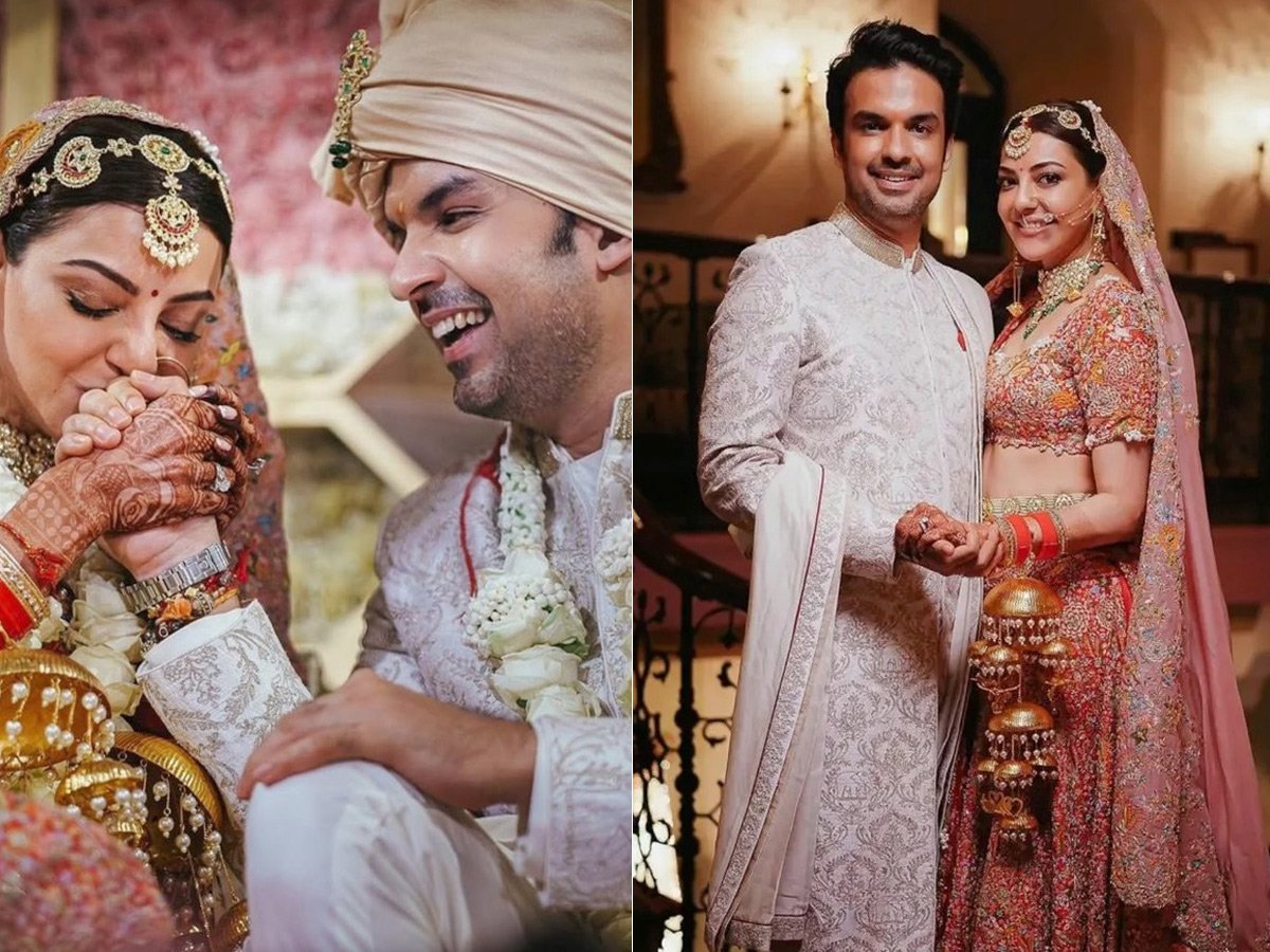Actress Kajal Aggarwal celebrates five years of marriage with Gautam Kitchlu Photos1