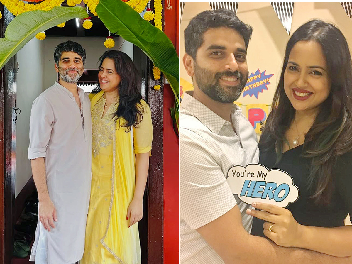 Actress Sameera Reddy Stuns IN VIntage Glamour On Her Husband BirthDay Photos1