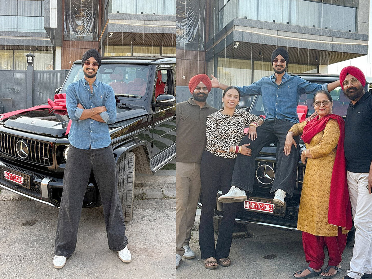 Cricketer Arshdeep Singh Purchases New Car After Returning Home From Australia Tour Photos1