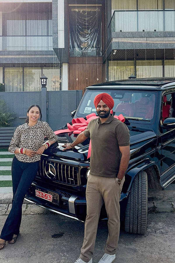 Cricketer Arshdeep Singh Purchases New Car After Returning Home From Australia Tour Photos5