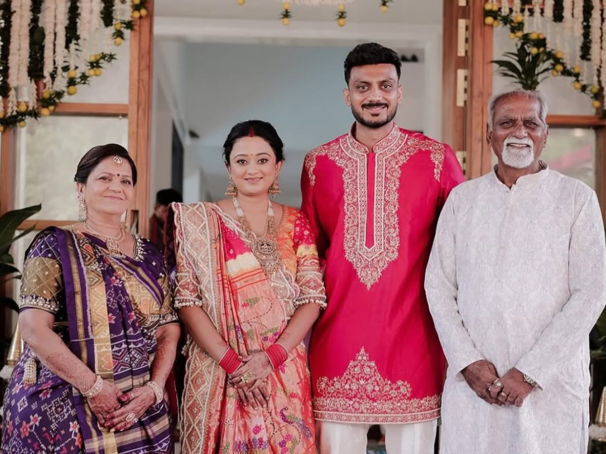 Axar Patel And wife Meha Inaugurate Their New house Photos1