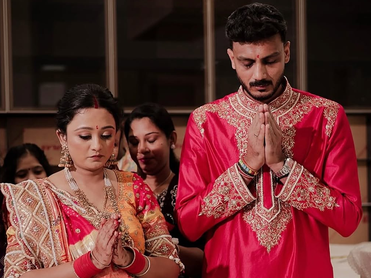 Axar Patel And wife Meha Inaugurate Their New house Photos3