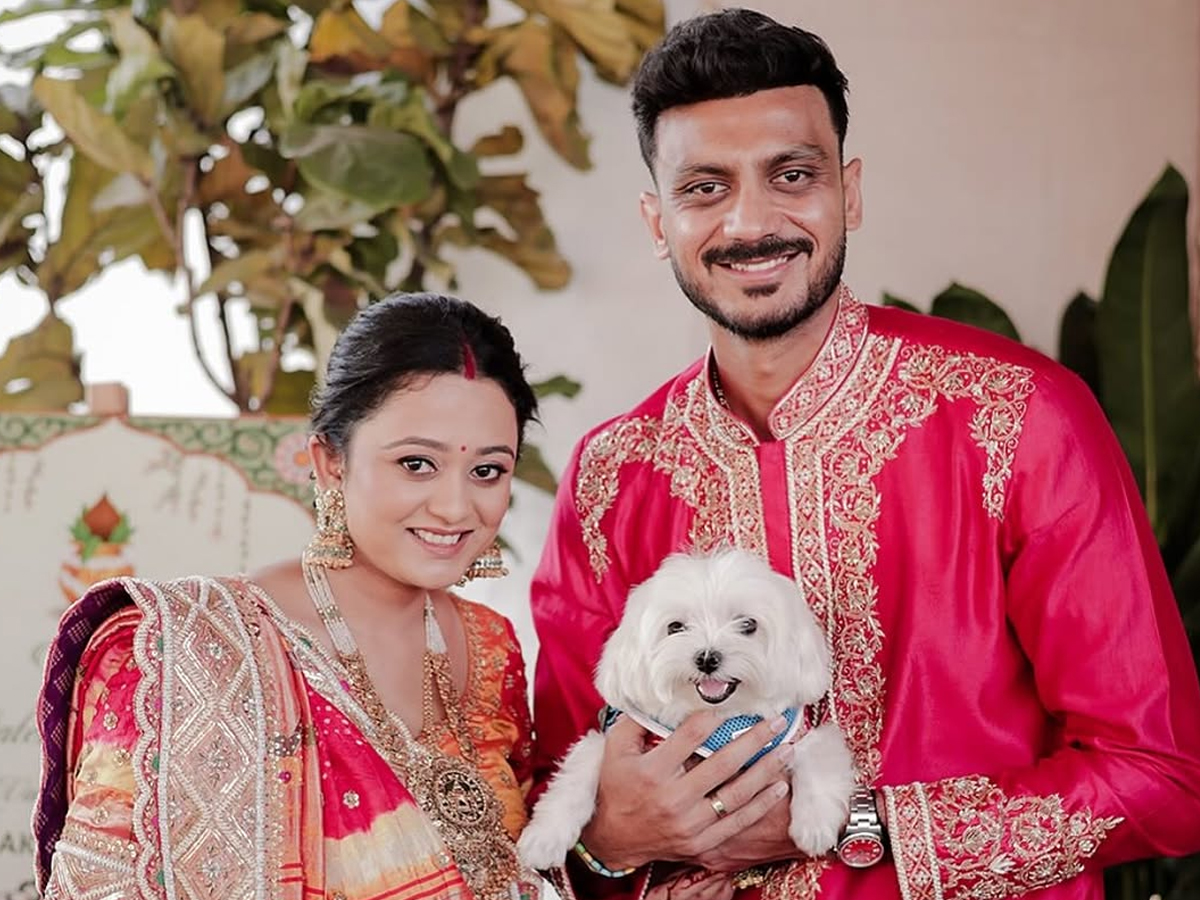 Axar Patel And wife Meha Inaugurate Their New house Photos5