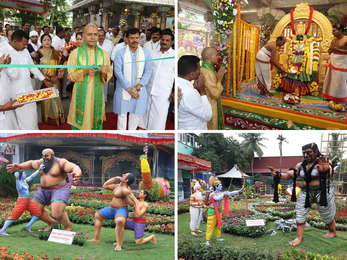 TTD EO Anil Kumar Singhal inaugurated this exhibition organized by the Horticulture Department 1