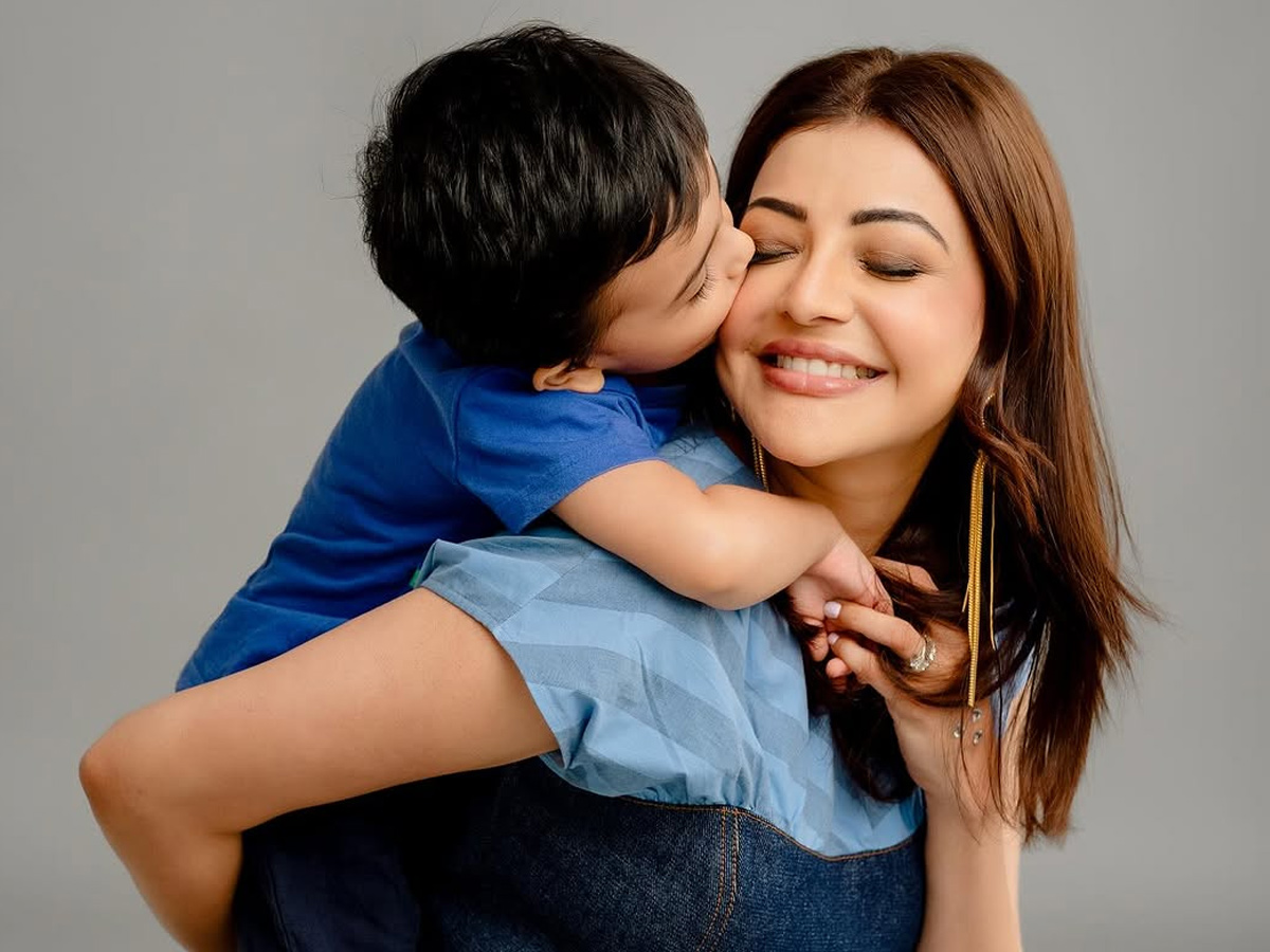 Actress Kajal Aggarwal Cute Post About Her Son Photos5