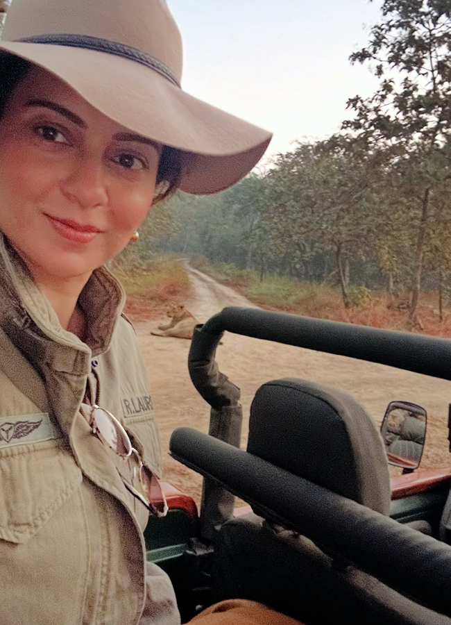 Kangana Ranaut on a safari tour in Gujarat (Photos)8