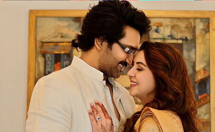 Nikki Galrani And Aadhi Cute Romantic Moments Photos3