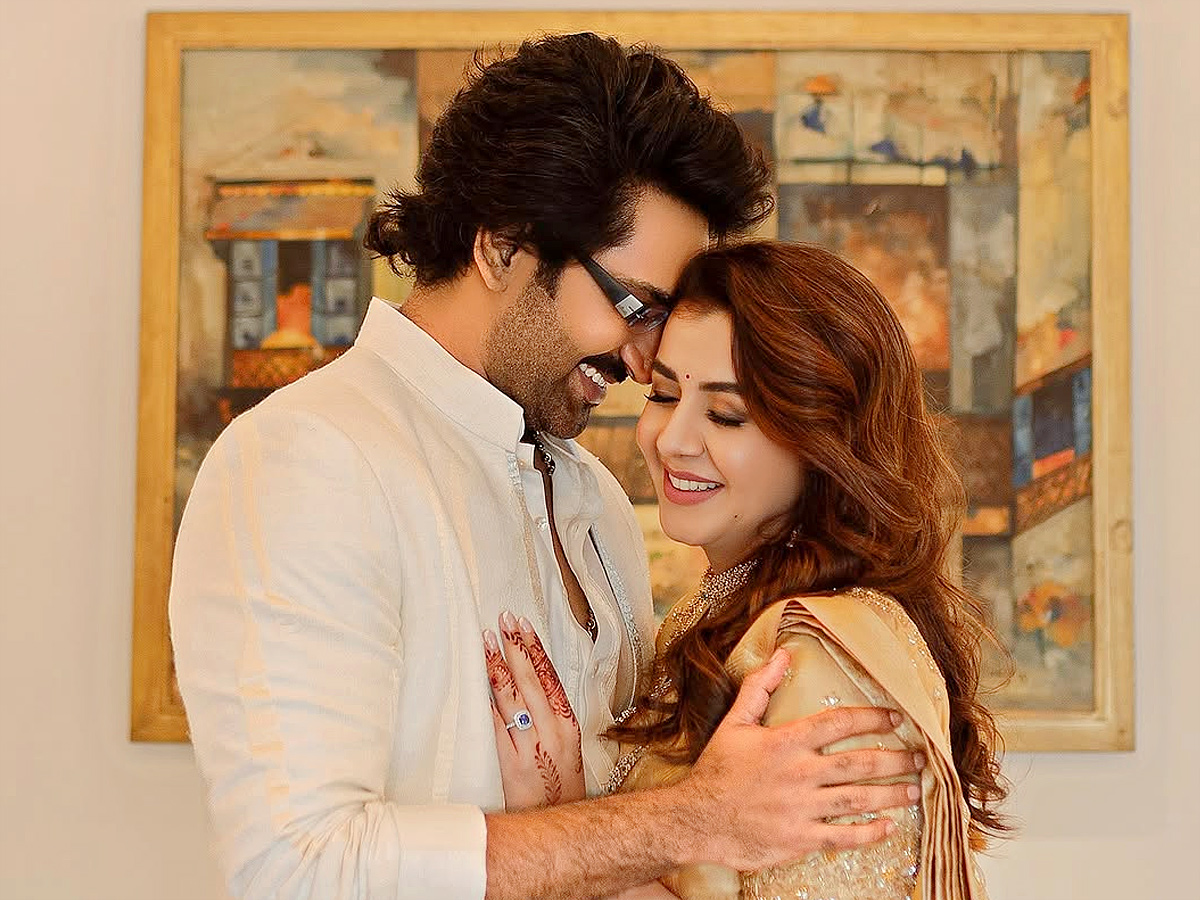 Nikki Galrani And Aadhi Cute Romantic Moments Photos8