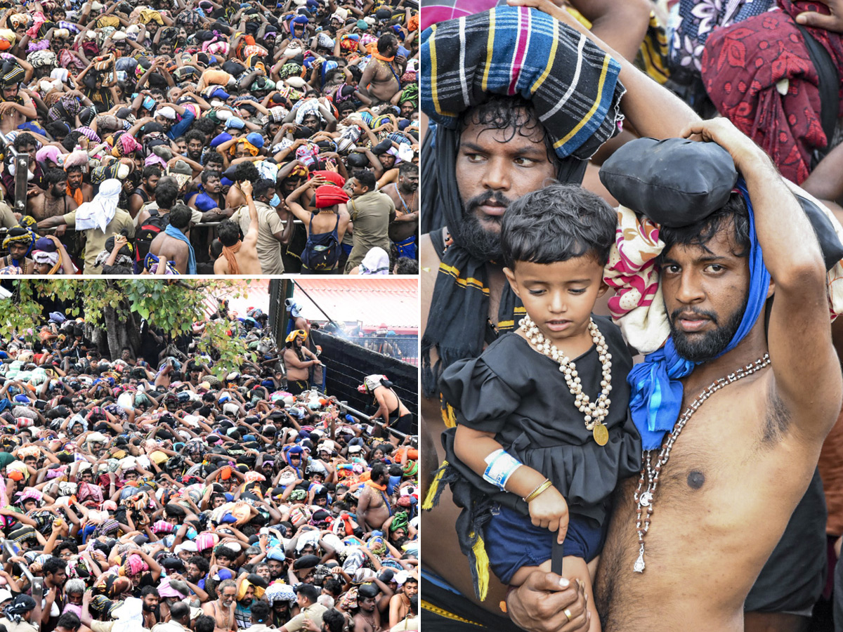 Rush of People to offer Prayers at the Sabarimala Temple1