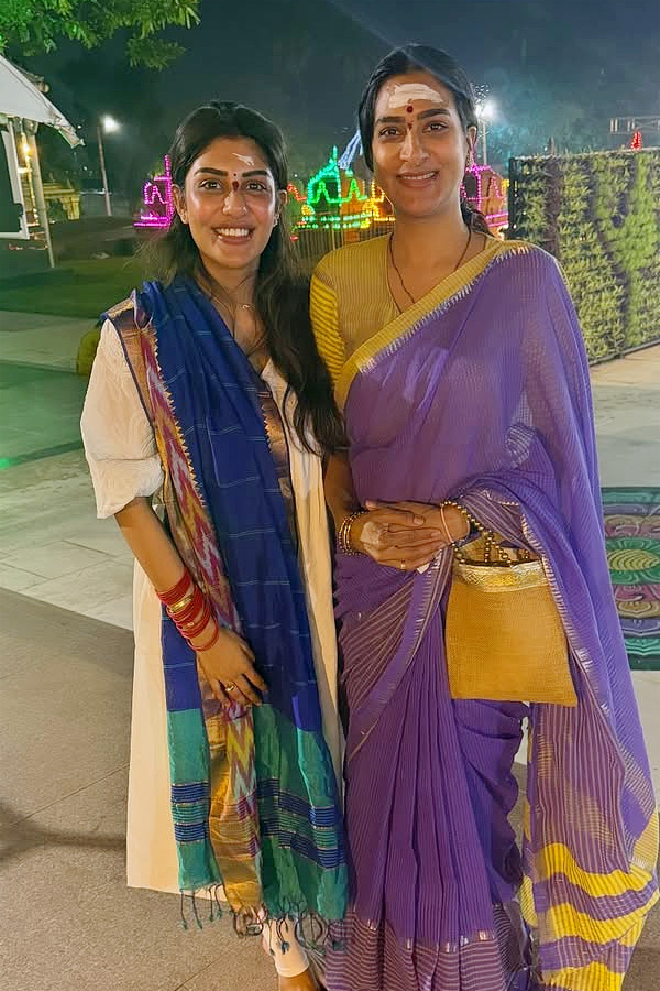 SurekhaVani Daughter Supritha Visited Srisailam Photos2