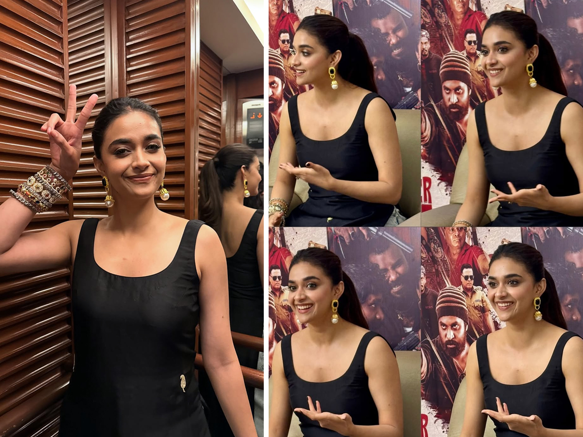 Keerthy Suresh at Revolver Rita Promotions1