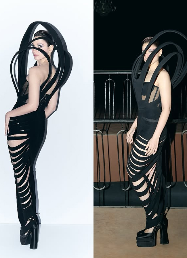 Tamannaah playing hide and seek in a variety dress (Photo)4