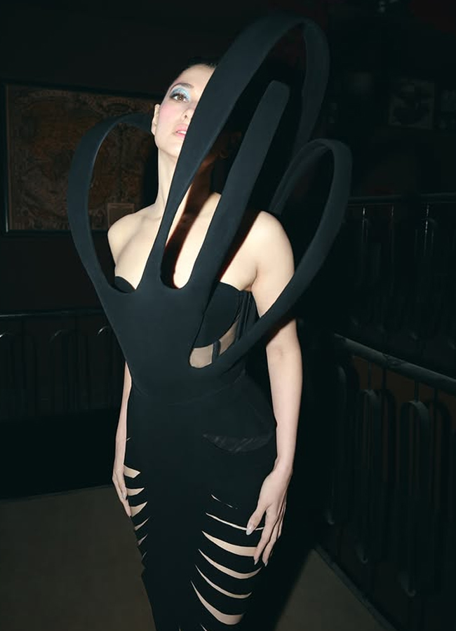 Tamannaah playing hide and seek in a variety dress (Photo)8