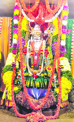 భీమేశ్వరునికి జటాజూటాలంకరణ
1