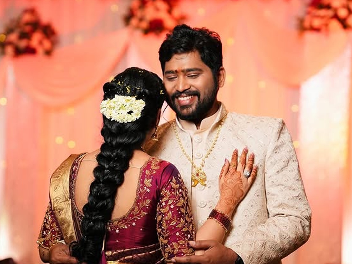 Telugu serial actress's engagement with her boyfriend (Photos)14