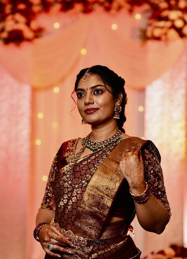 Telugu serial actress's engagement with her boyfriend (Photos)19