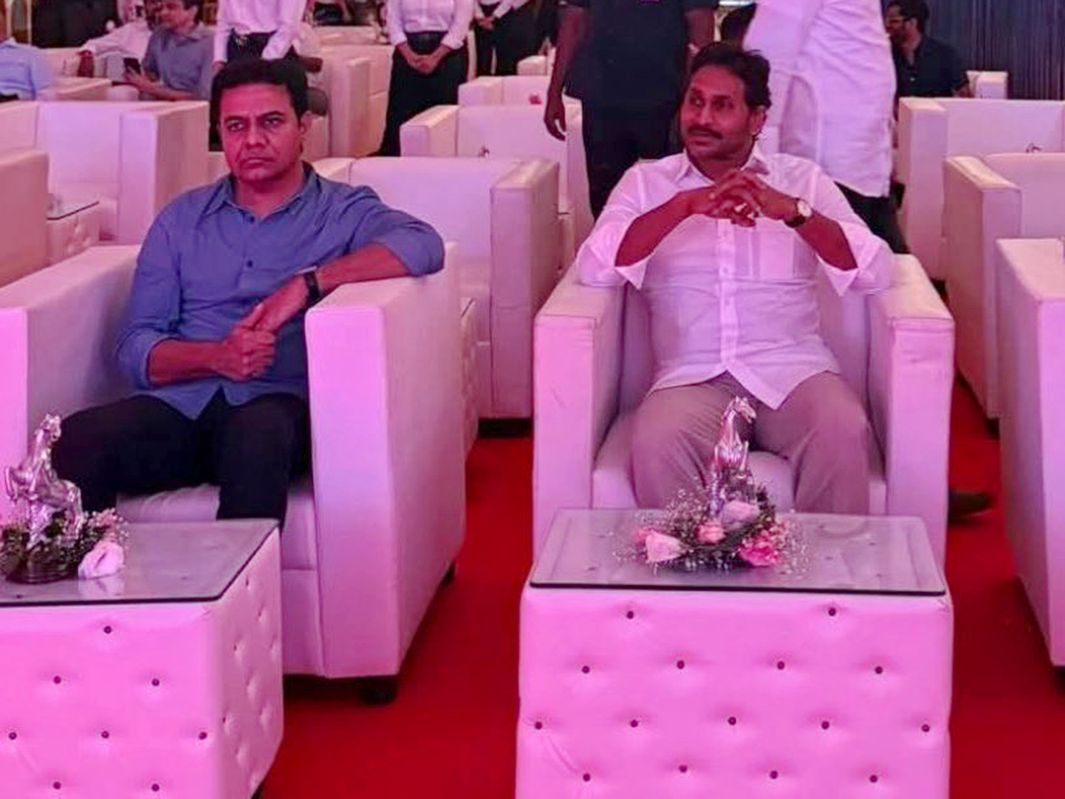 YS Jagan and KTR Attend Private Event in Bengaluru 10