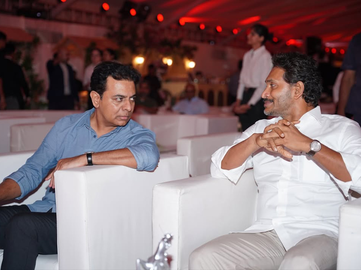 YS Jagan and KTR Attend Private Event in Bengaluru 12