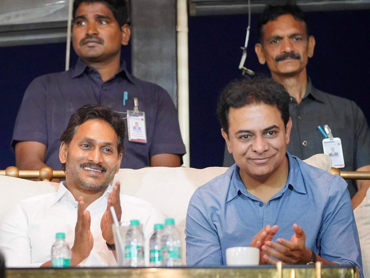 YS Jagan and KTR Attend Private Event in Bengaluru 6