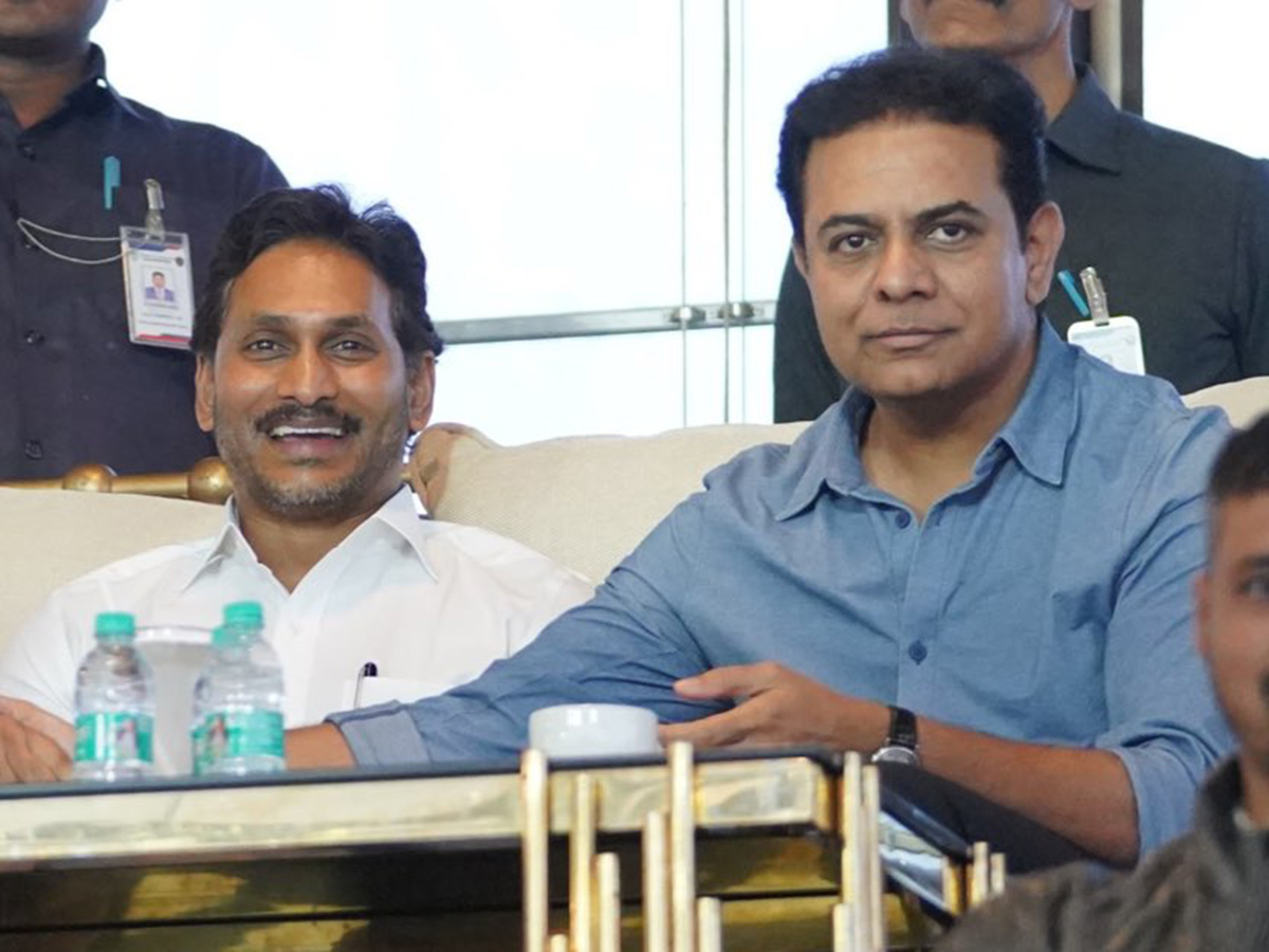 YS Jagan and KTR Attend Private Event in Bengaluru 8