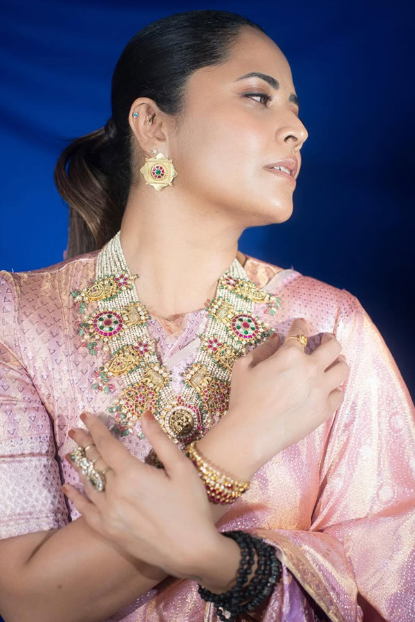 Anasuya Bharadwaj Stunning Looks In Saree Photos8