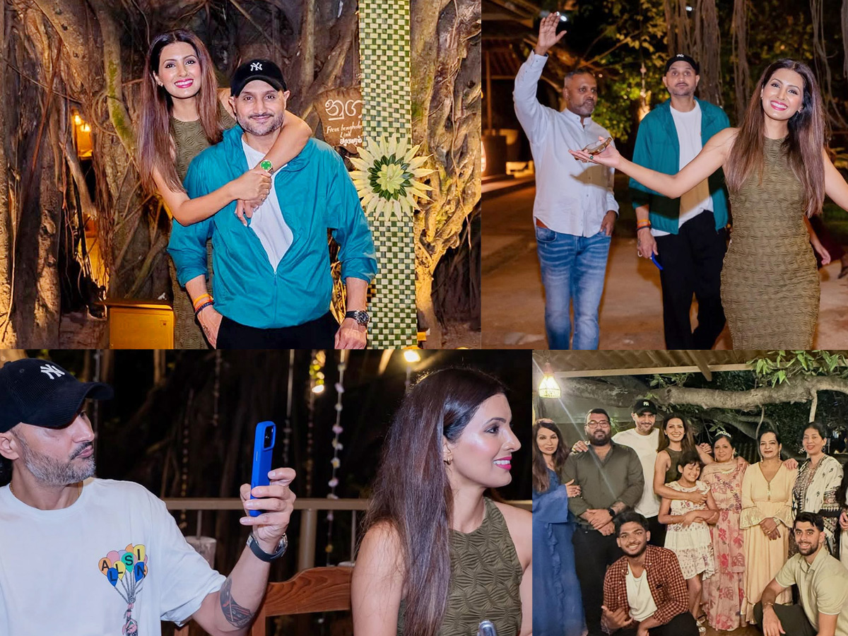 Geeta Basra And Harbhajan shine At friend birthday party Photos1