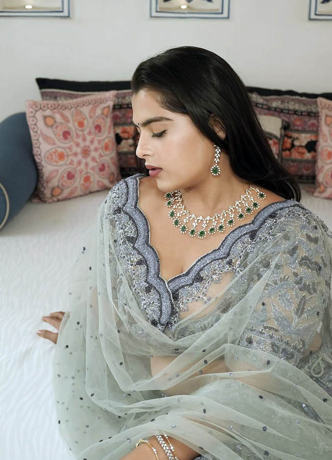 Balagam movie beauty kavya kalyanram latest images in saree9