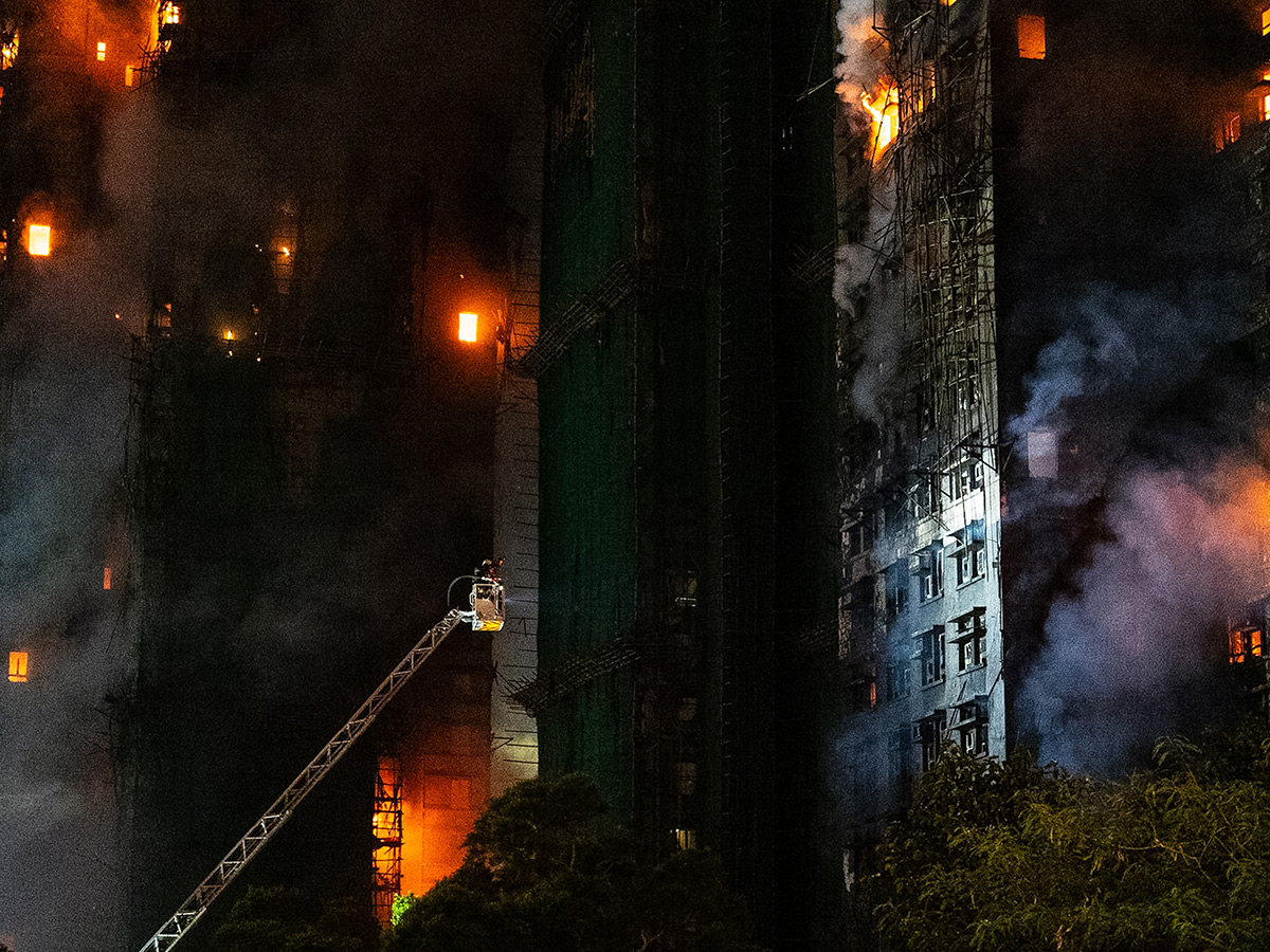 Fire broke out at Wang Fuk Court Tai Po district of Hong Kong16