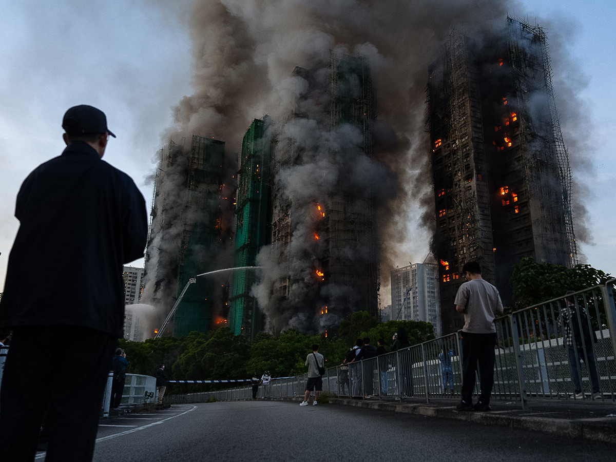 Fire broke out at Wang Fuk Court Tai Po district of Hong Kong19