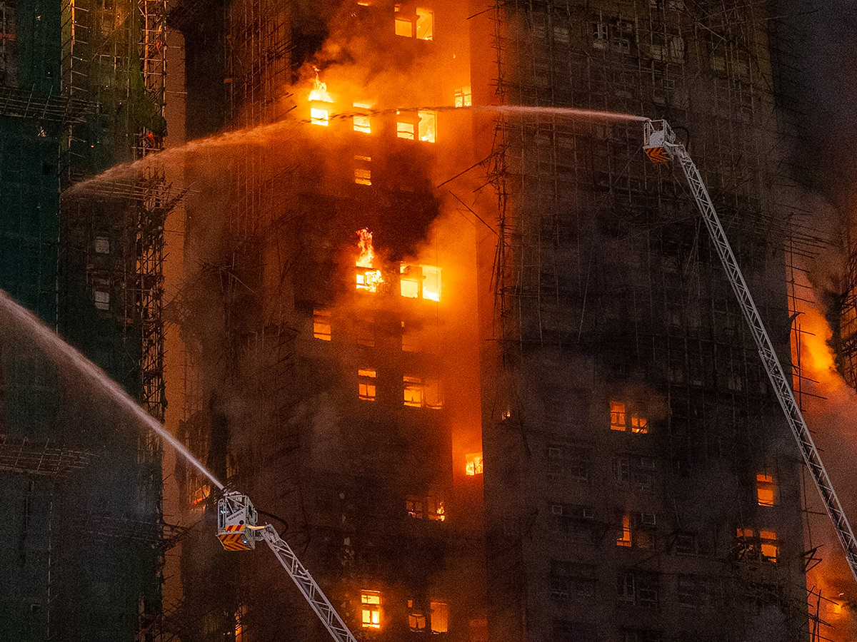 Fire broke out at Wang Fuk Court Tai Po district of Hong Kong4