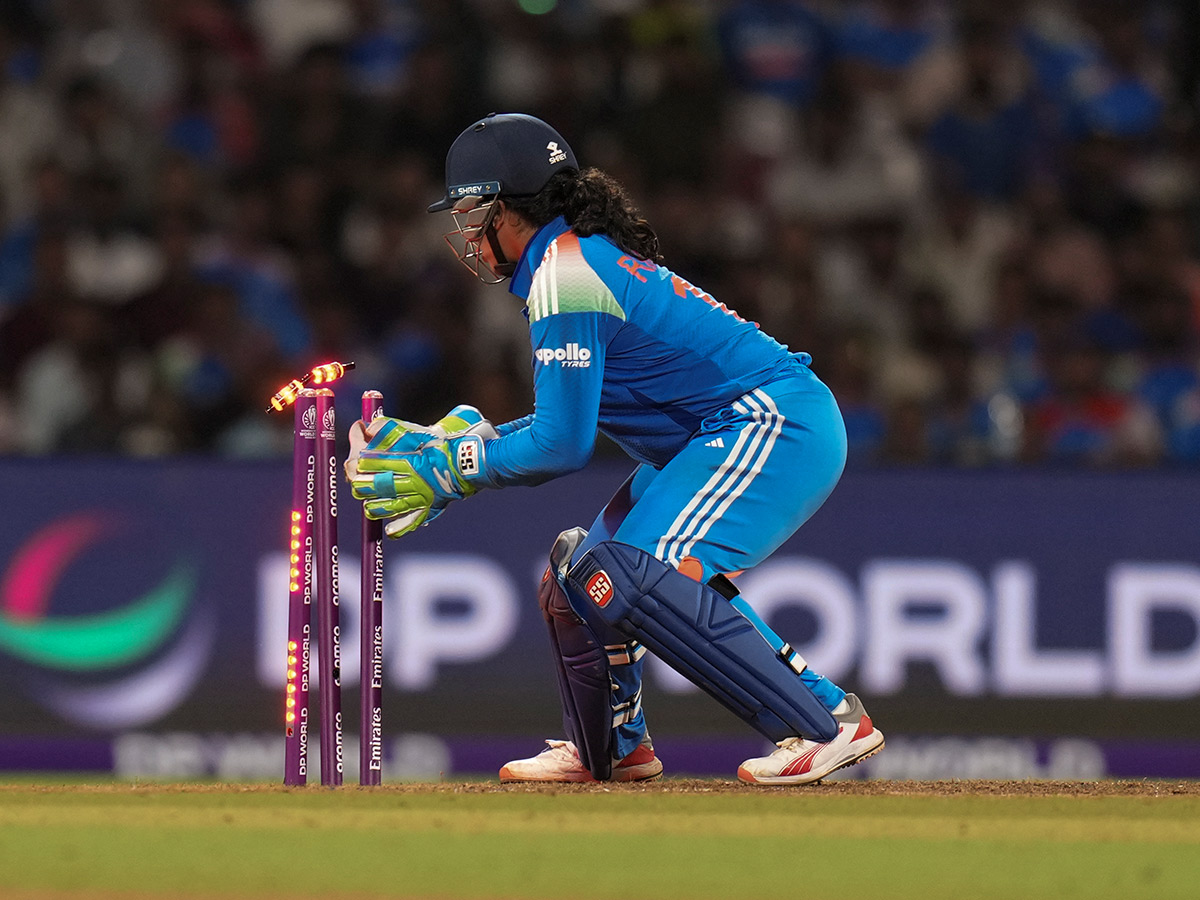  ICC Womens World Cup Final Celebrate with the Trophy Ceremony Photos31