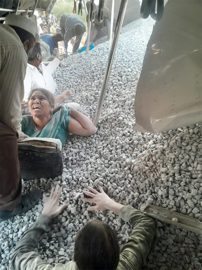 Telangana : Chevella Bus Accident Photos13