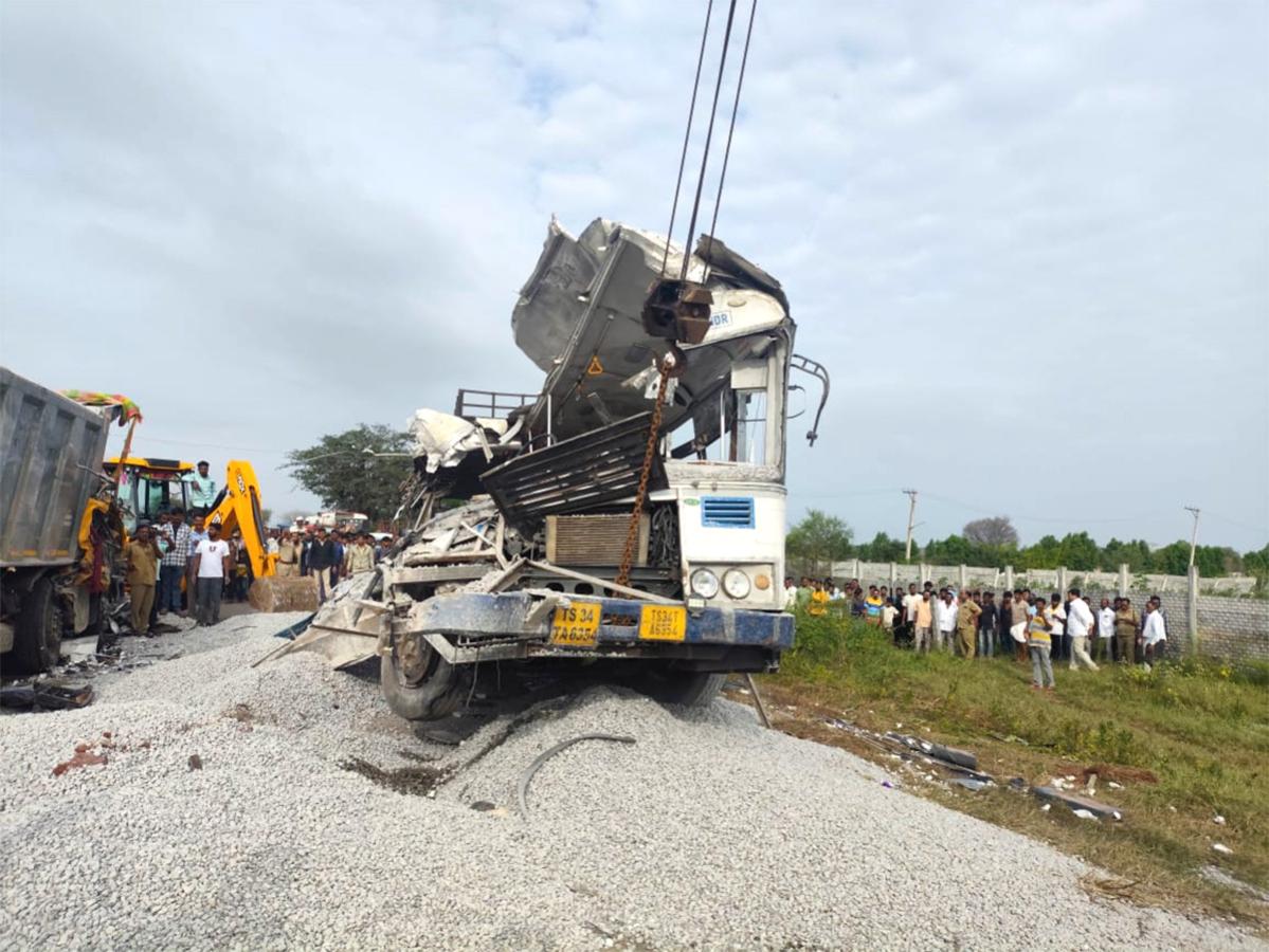 Telangana : Chevella Bus Accident Photos14