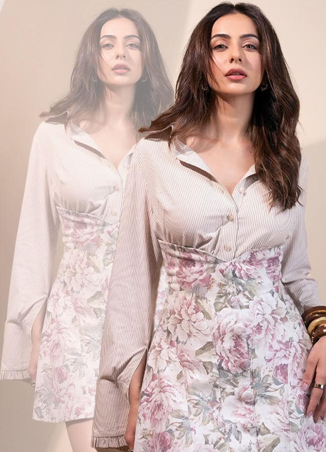 Rakul's glamour in a skirt is not usual! (Photos)4