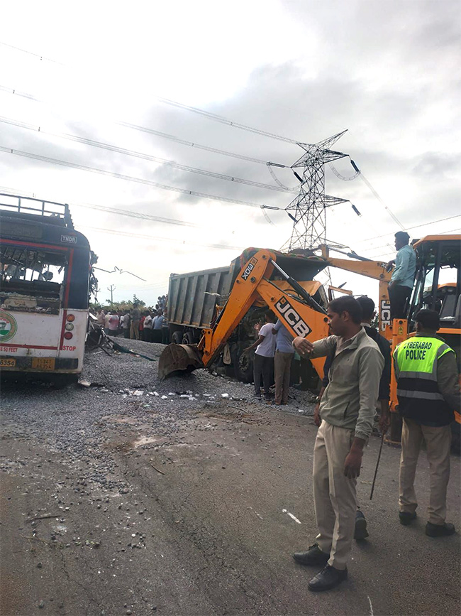 Telangana : Chevella Bus Accident Photos5