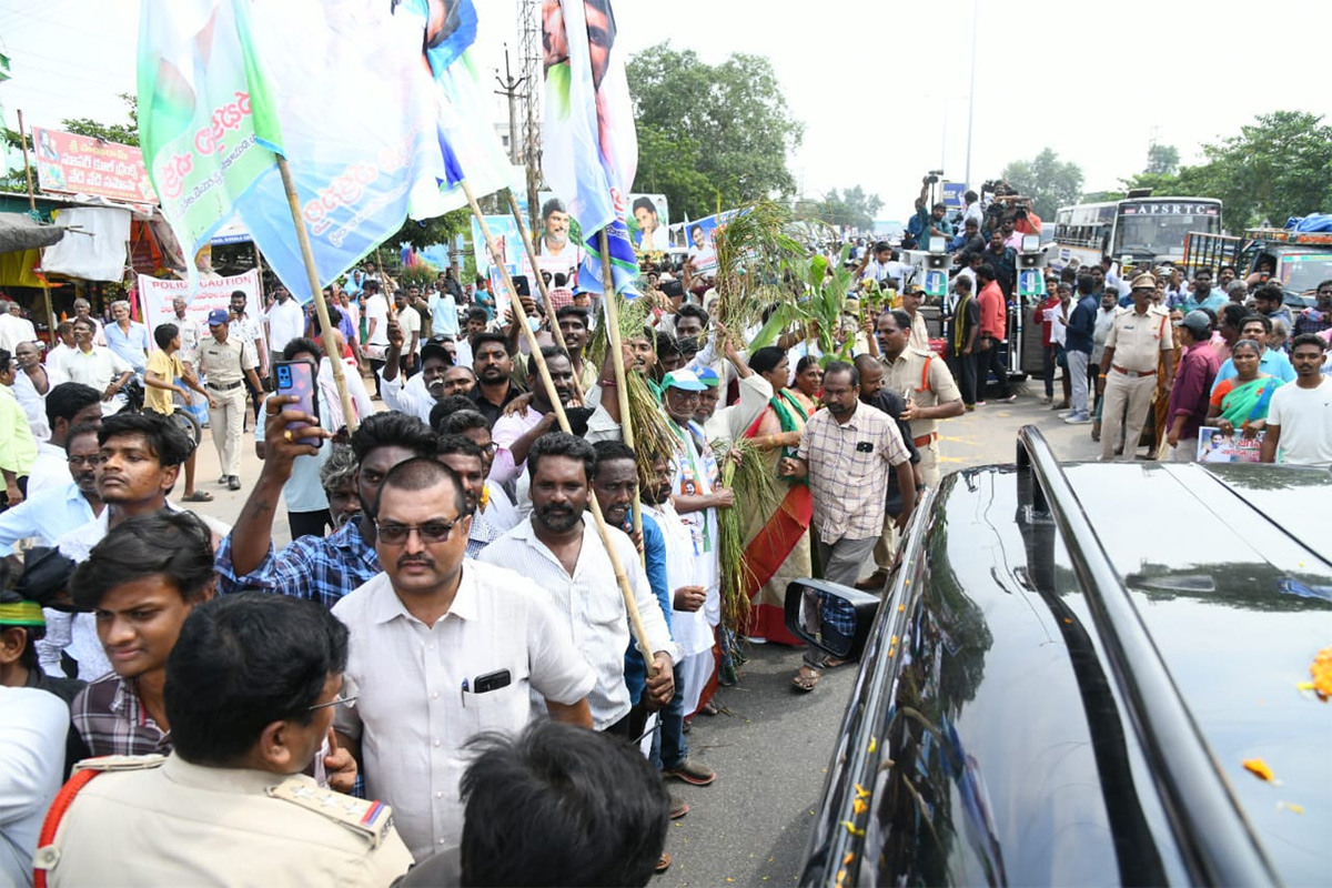 Unstoppable Jagan Mass Craze Krishna District Tour Photos18