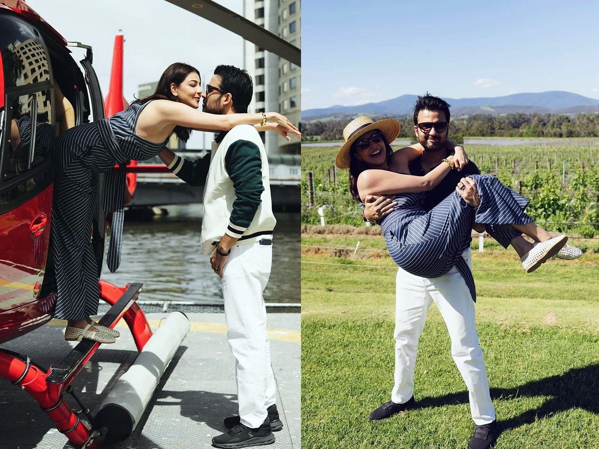 Kajal Aggarwal chills on family vacation trip photos1