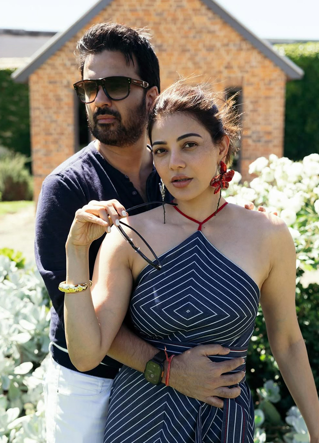 Kajal Aggarwal chills on family vacation trip photos9