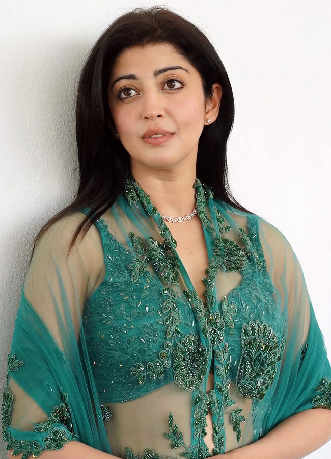 telugu actress Pranitha shines in a green lehenga 4